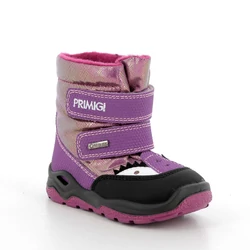 Kép 1/3 - Primigi Gore-tex vízálló bundás bakancs, magenta-lila, sárkányos, 21-24.