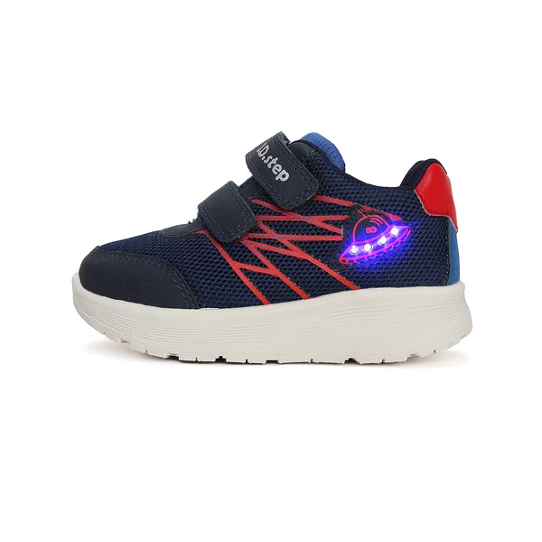 D.D.Step sportcipő, navy-piros, UFO-s, 24-27.