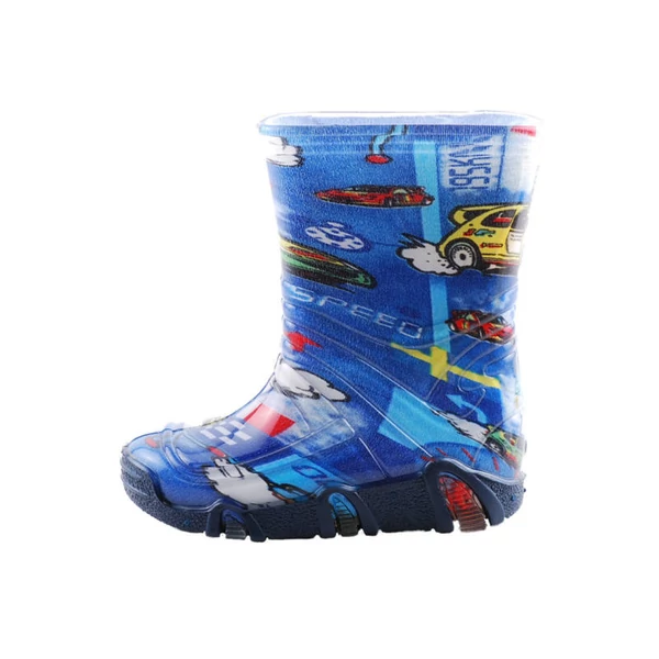SZUWAREK gumicsizma, kék, versenyautós, 25/26, 27/28, 29/30.