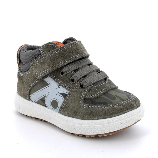 Primigi átmeneti bőrcipő, khaki, terepmintás, 25-29.