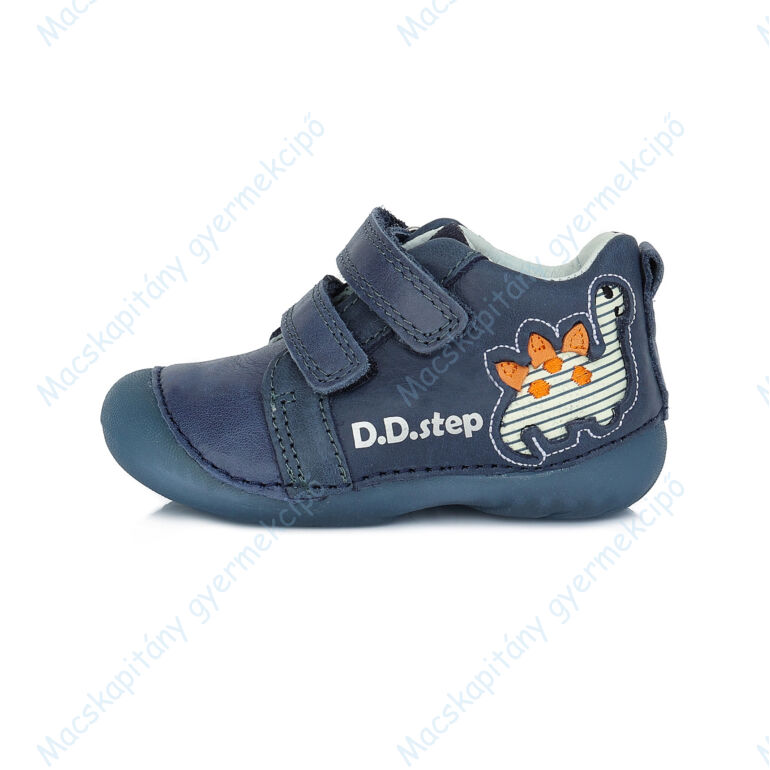 D.D.Step első lépés bőrcipő, kék, dinós, 20-24.