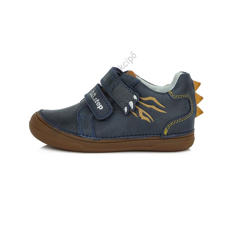 D.D.Step átmeneti bőrcipő, navy, mancsos, 26-31.