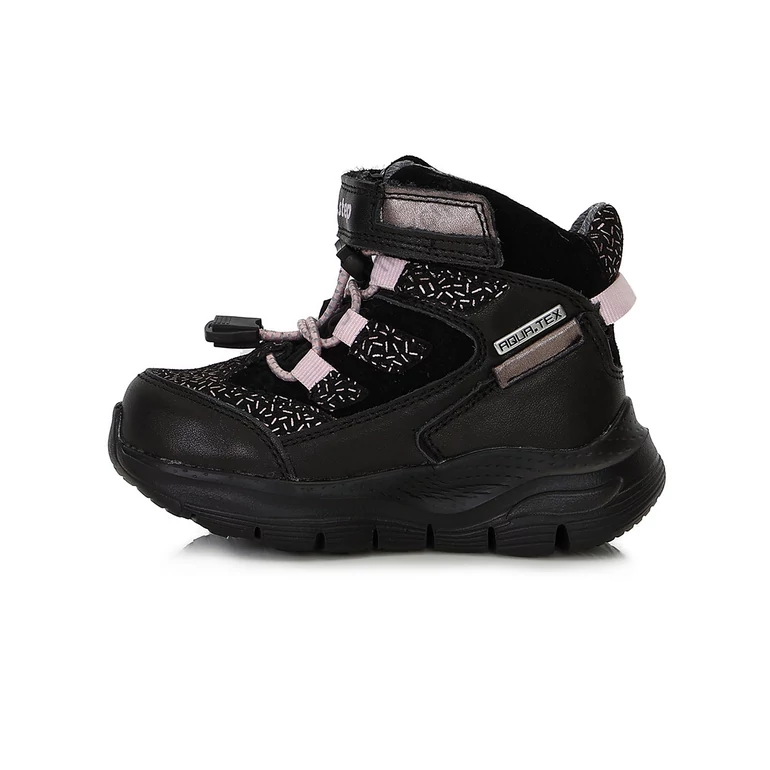 D.D.Step AQUA-TEX vízálló cipő, fekete-ezüst, 30-35.
