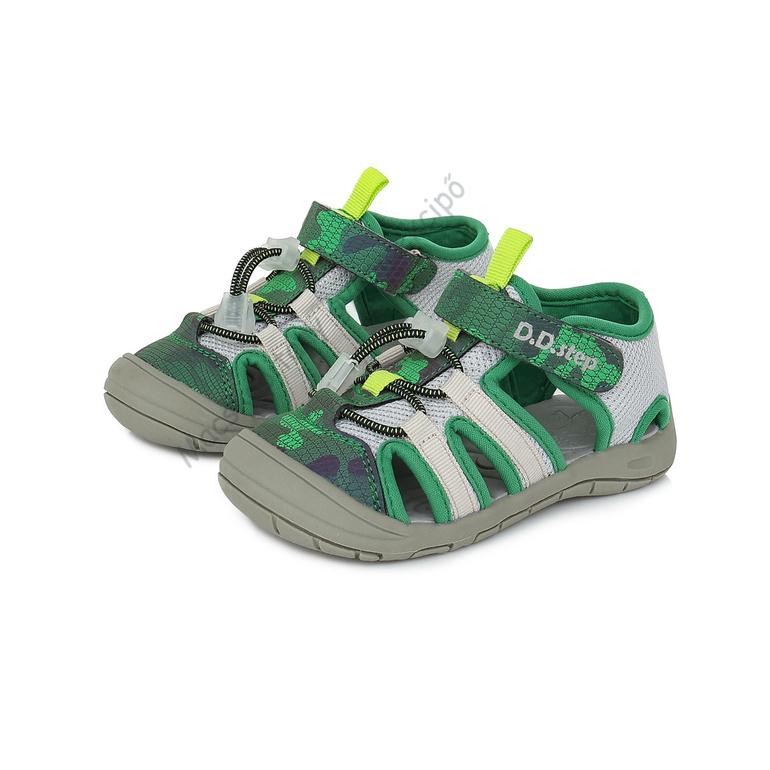 D.D.Step &quot;Quick Dry&quot; sportszandál, zöld, terepmintás, 26-31.