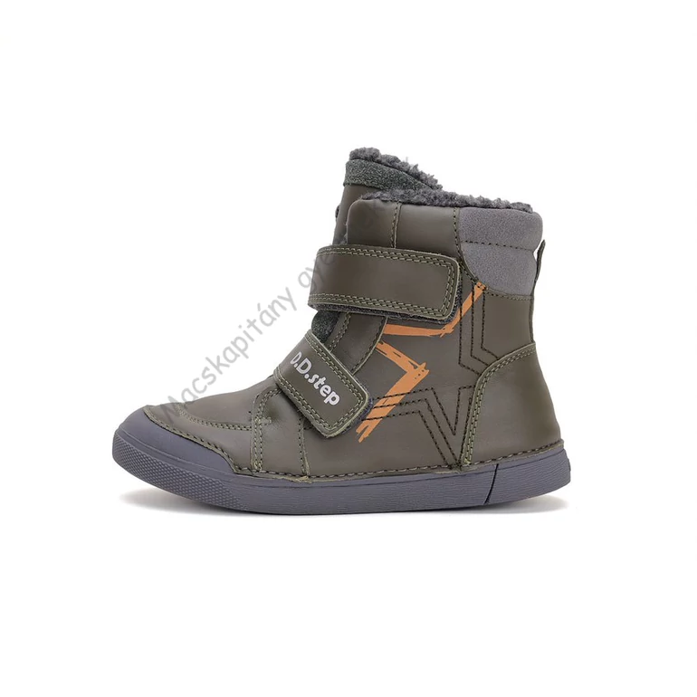 D.D.Step bundás gyerekcipő, khaki, csillagos, 25-30.