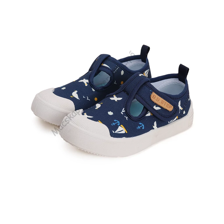 D.D.Step vászoncipő, navy, matrózos, 20-25.