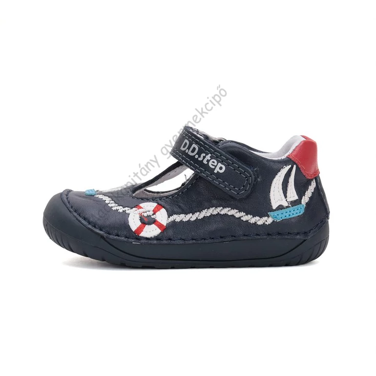 D.D.Step nyitott barefoot cipő, navy, hajós, 20-25.
