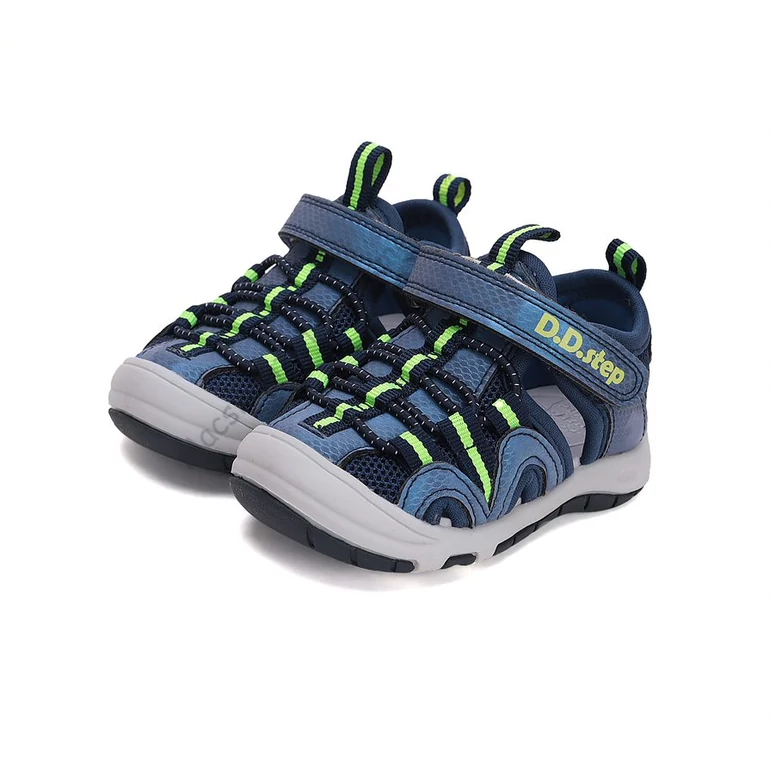 D.D.Step Quick Dry sportszandál, kék, terepmintás, 26-31.