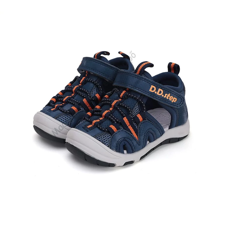 D.D.Step Quick Dry sportszandál, navy-narancs, 20-25.