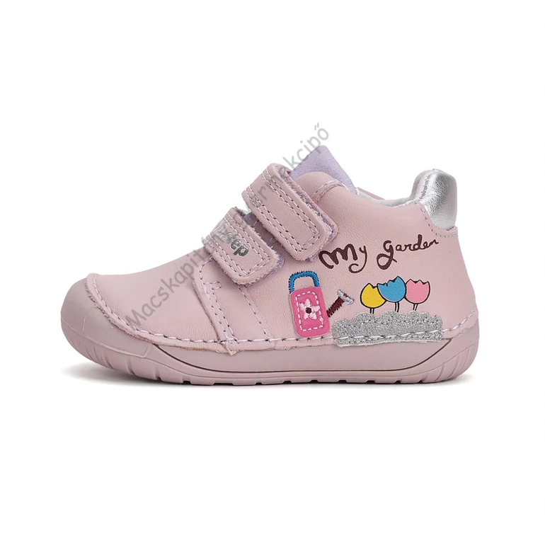 D.D.Step barefoot átmeneti cipő, halványlila, kertészkedős, 20-25.