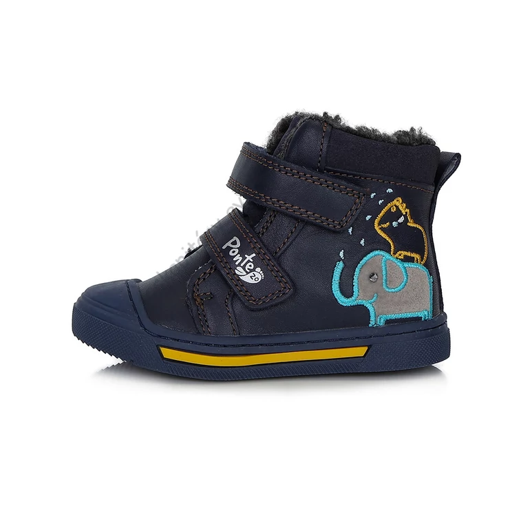 Ponte20 bundás gyerekcipő, navy, elefántos, 22-27.