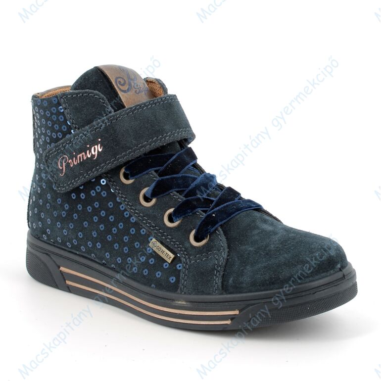 Primigi Gore-tex vékony béléses vízálló cipő, sötétkék-óarany, 30-37.
