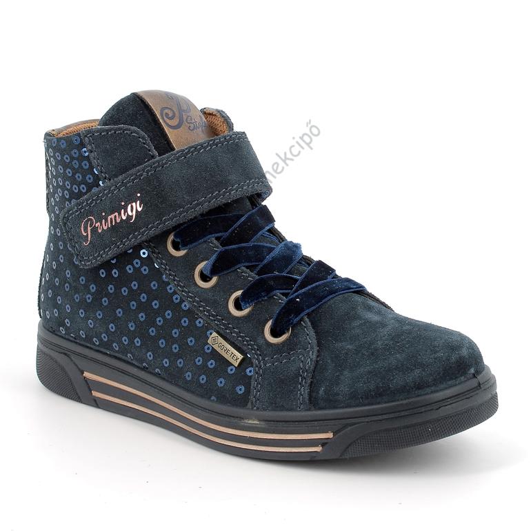 Primigi Gore-tex vékony béléses vízálló cipő, sötétkék-óarany, 30-37.