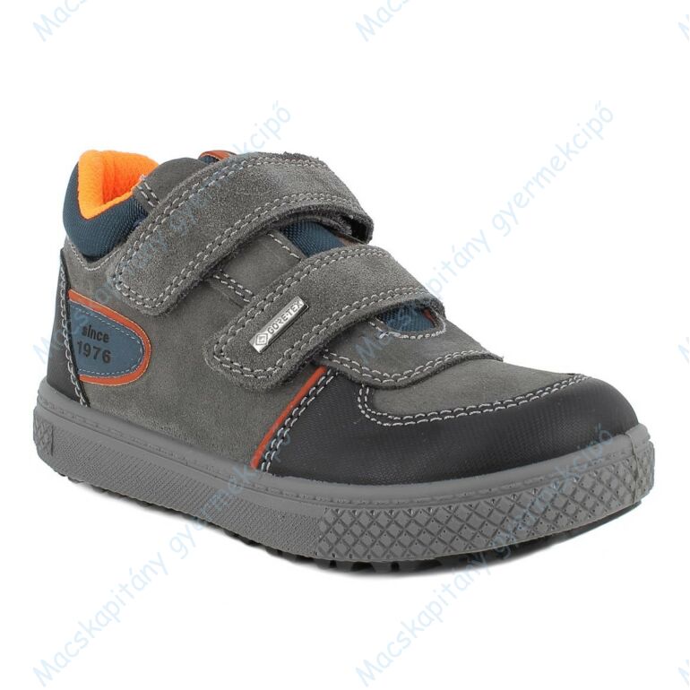 Primigi Gore-tex vékony béléses vízálló cipő, sötétszürke-narancs, 30-37.