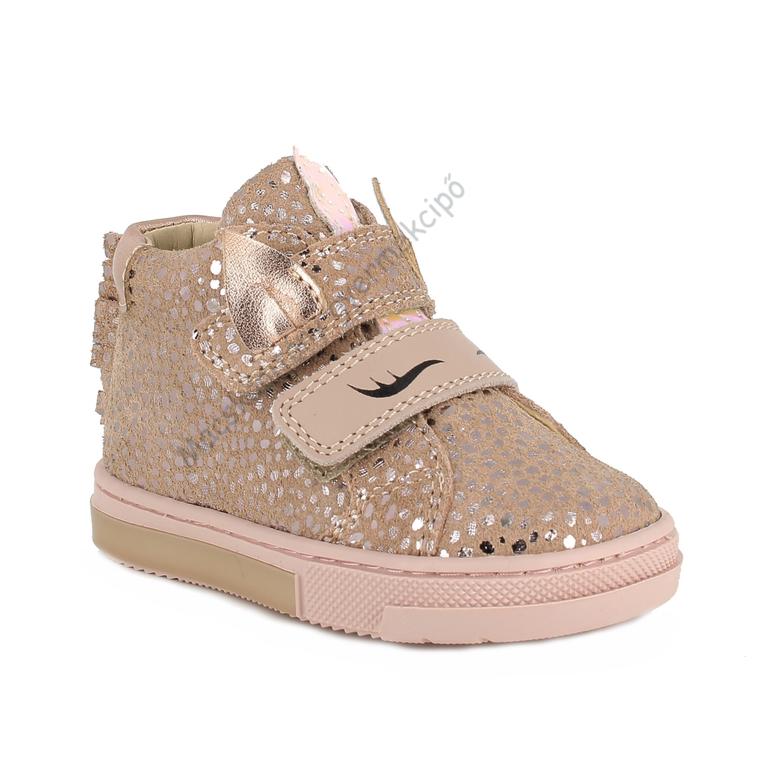 Primigi átmeneti bőrcipő, rose-gold, unikornisos, 25-29.