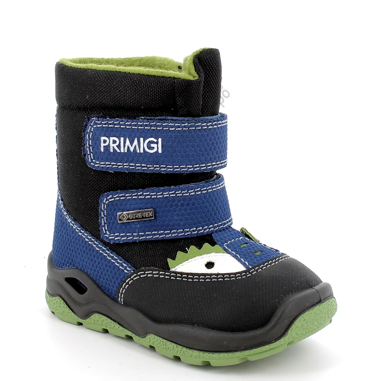 Primigi Gore-tex vízálló bundás bakancs, kék-zöld, sárkányos, 21-24.