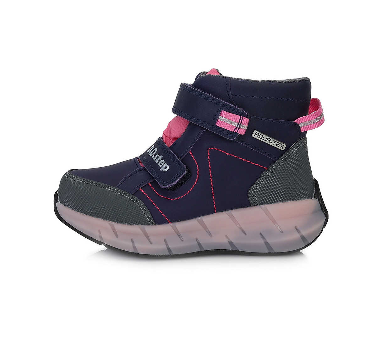 D.D.Step AQUA-TEX vízálló cipő, szilvakék-pink, 24-29.