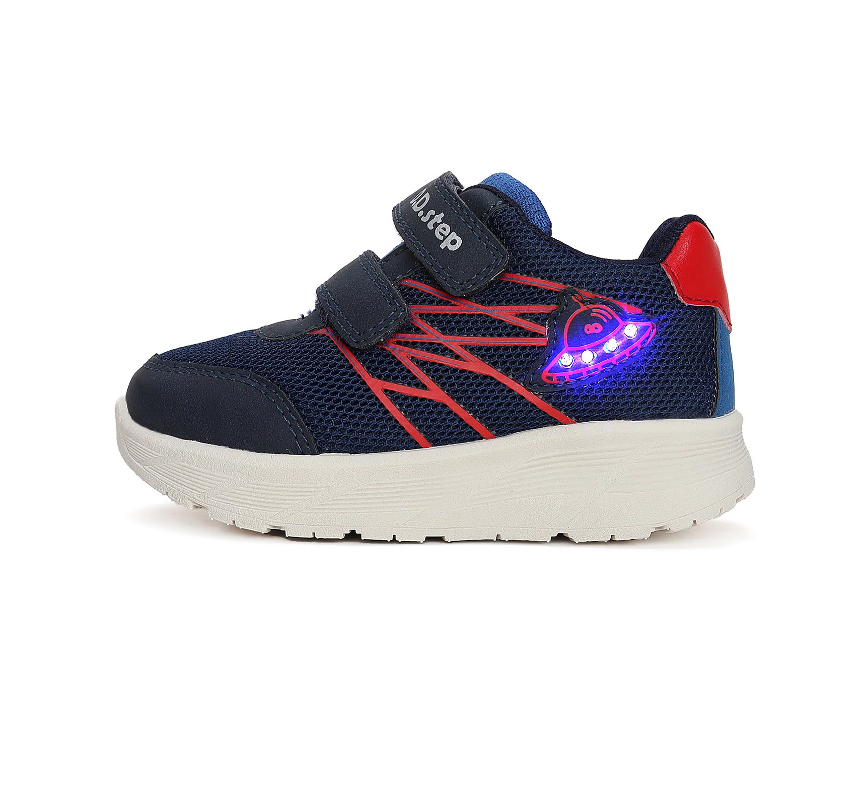 D.D.Step sportcipő, navy-piros, UFO-s, 24-27.