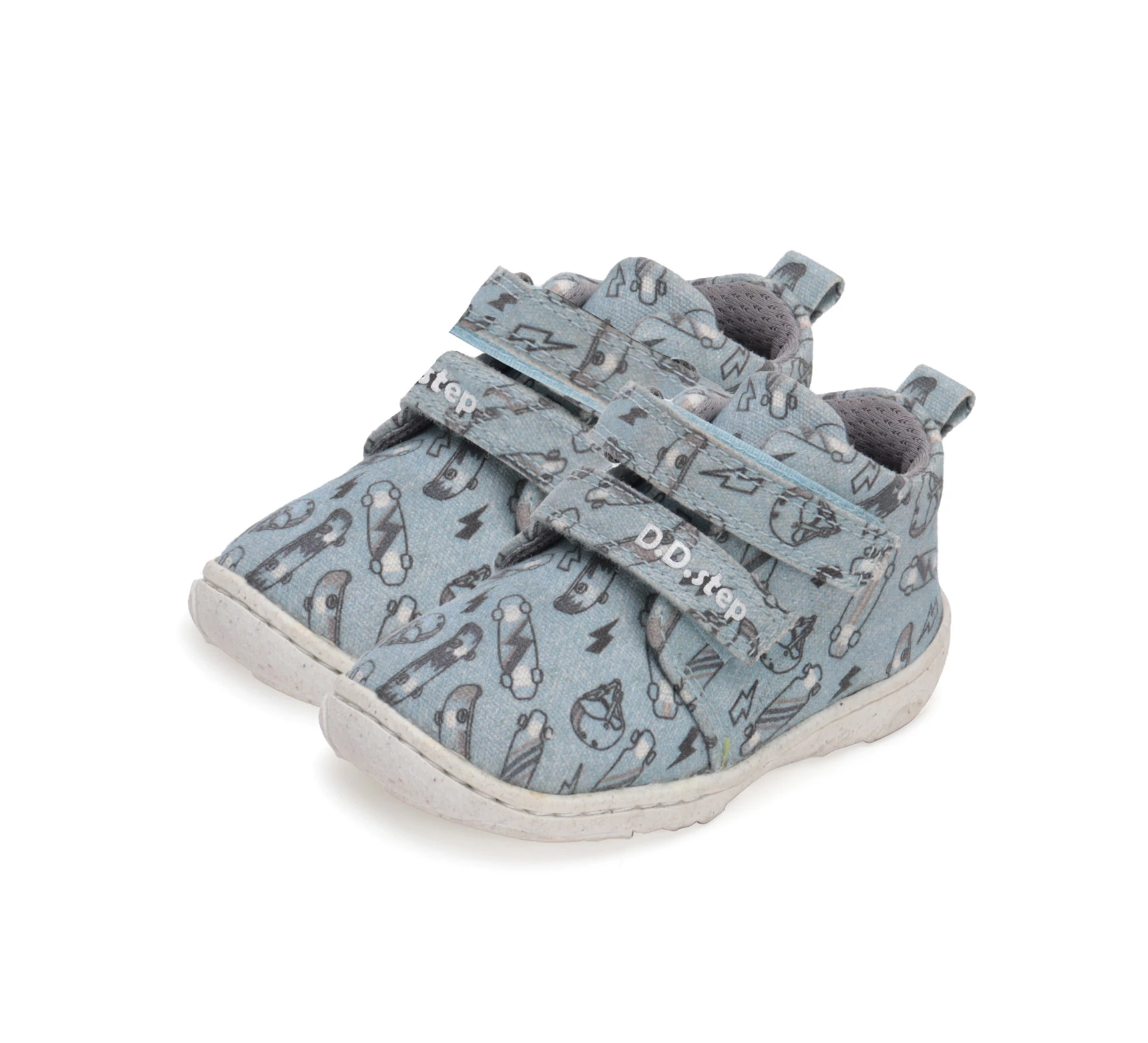 D.D.Step barefoot vászoncipő, halványkék, gördeszkás, 20-25.