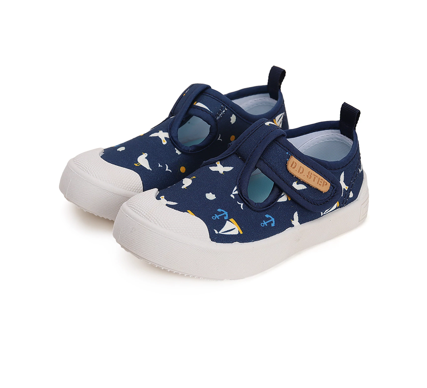 D.D.Step vászoncipő, navy, matrózos, 20, 21.