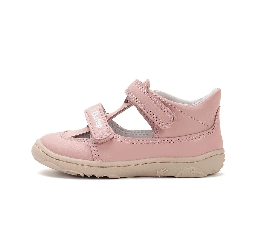 D.D.Step nyitott barefoot cipő, púderrózsaszín, 29, 30, 31.