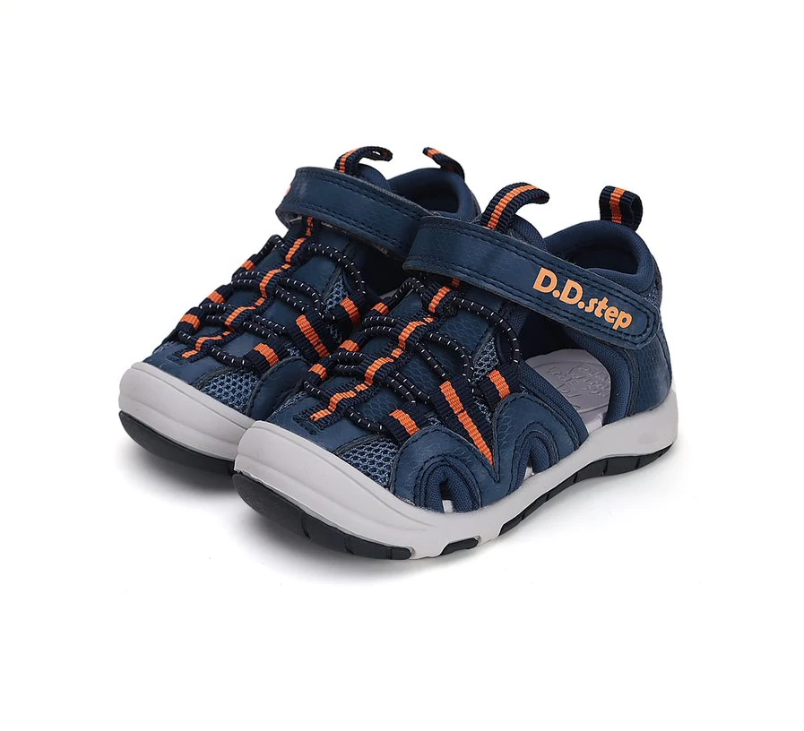 D.D.Step Quick Dry sportszandál, navy-narancs, 20, 22.