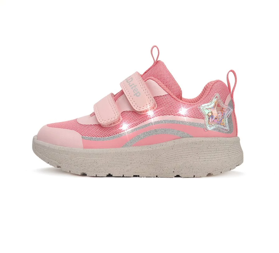 D.D.Step sportcipő, pink-rózsa, csillagos, 22-27.