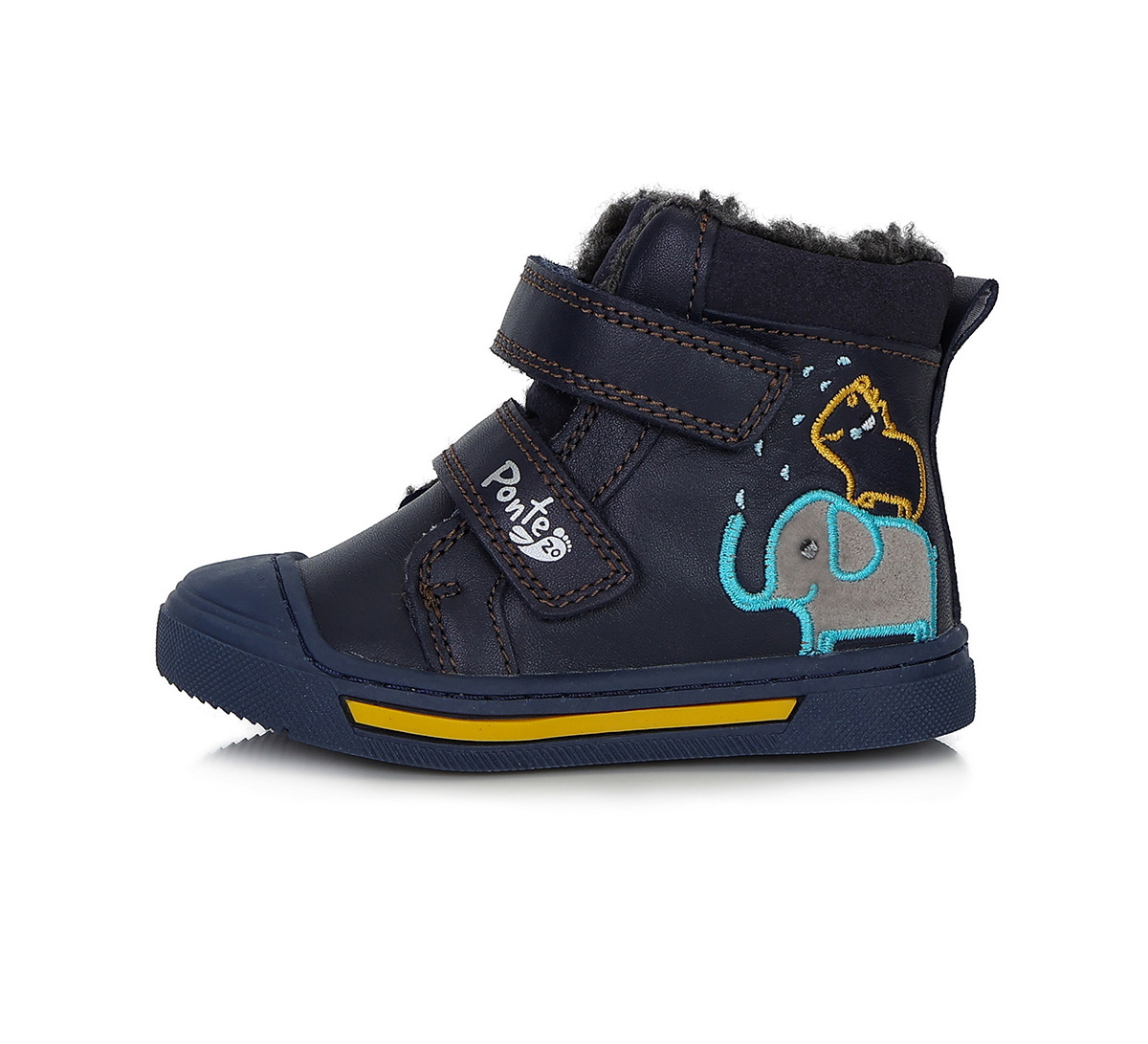 Ponte20 bundás gyerekcipő, navy, elefántos, 22-27.