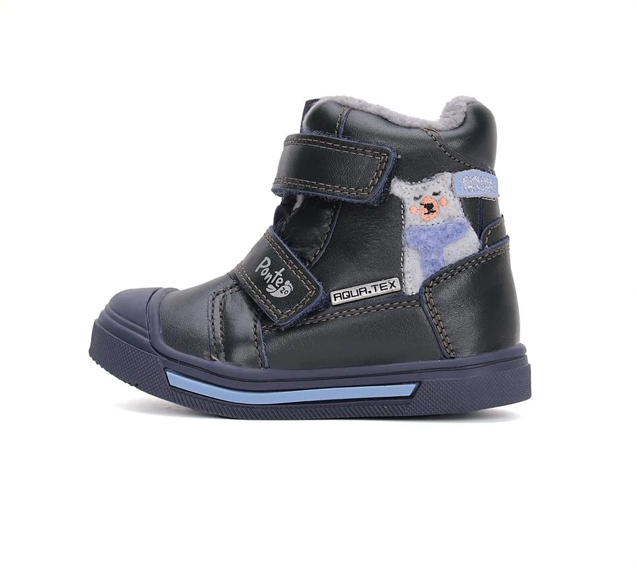 Ponte20 AQUA-TEX vízálló bundás cipő, navy, jegesmedvés, 22-27.