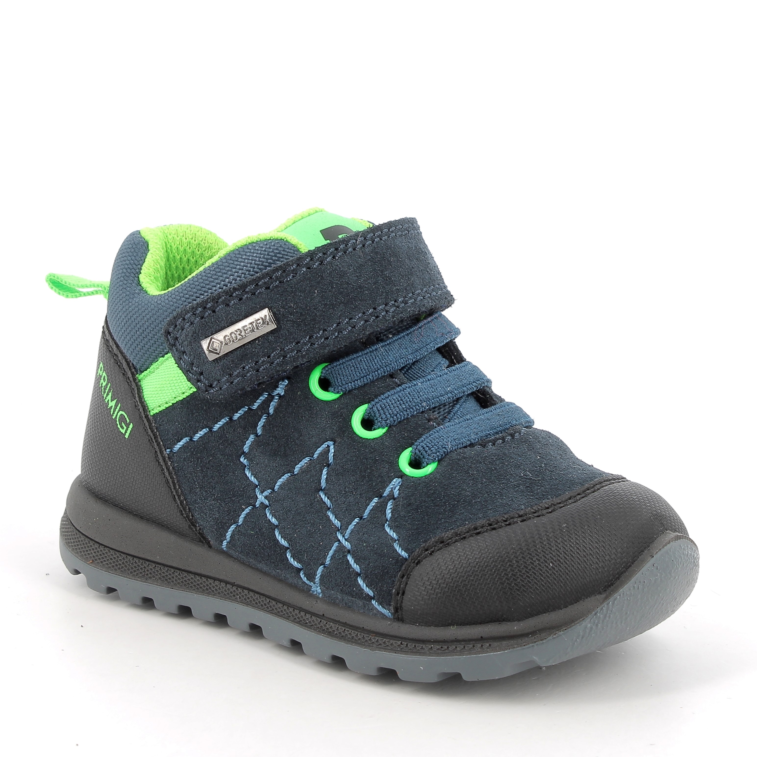 Primigi Gore-tex vékony béléses vízálló cipő, sötétkék-zöld, 25-29.
